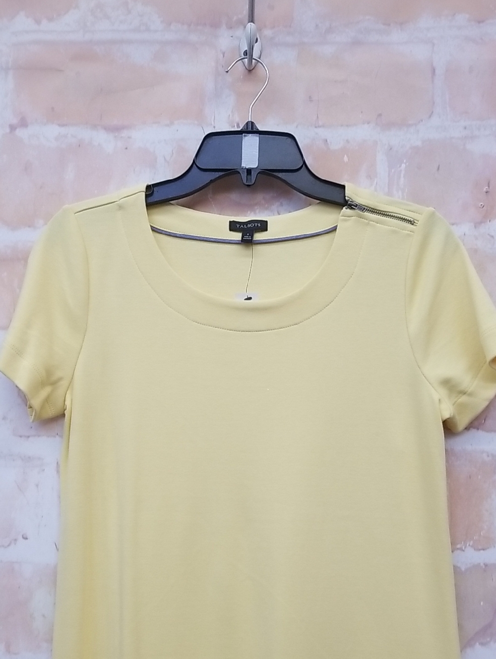 NWT Talbots Yellow Shift Dress with Short Sleeves Size S - Picture 2 of 6